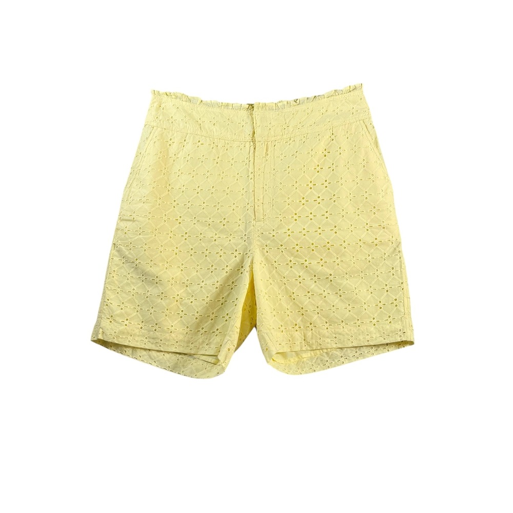 Scotch & Soda Summer Edition Yellow Eyelet Shorts Womens Size‎ Medium NWT